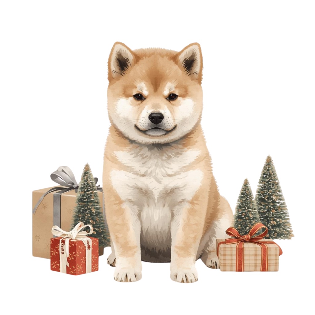 【可愛いワンちゃん素材】クリスマス素材10点