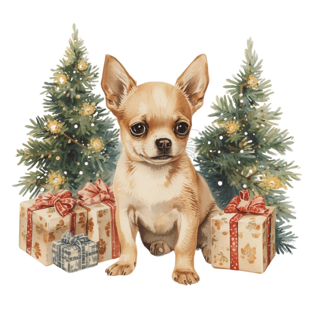 【可愛いワンちゃん素材】クリスマス素材10点