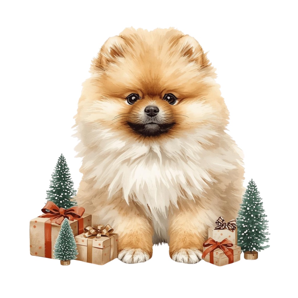 【可愛いワンちゃん素材】クリスマス素材10点