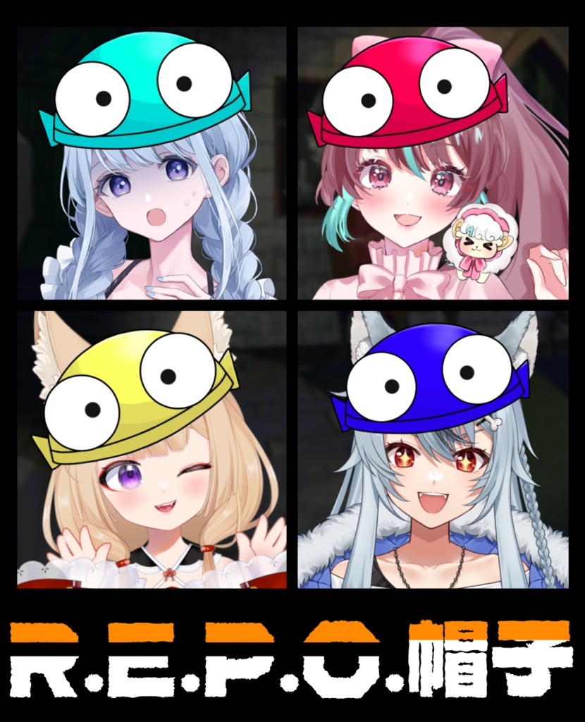 【無料】帽子素材!全36色!(R.E.P.O)