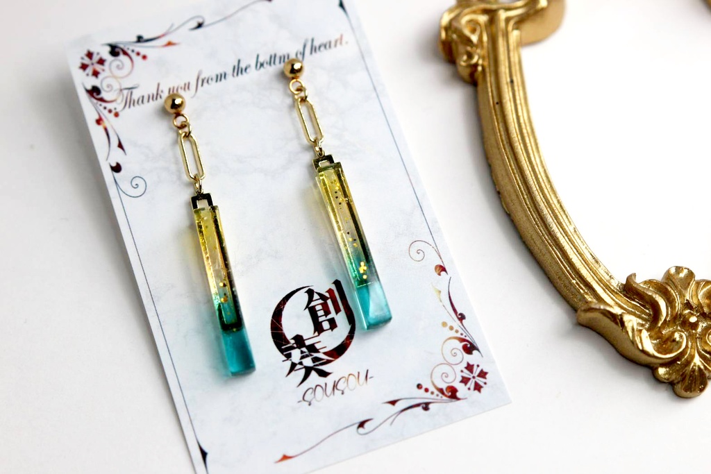 【耳飾り/ネックレス】stickシリーズ キィニチ