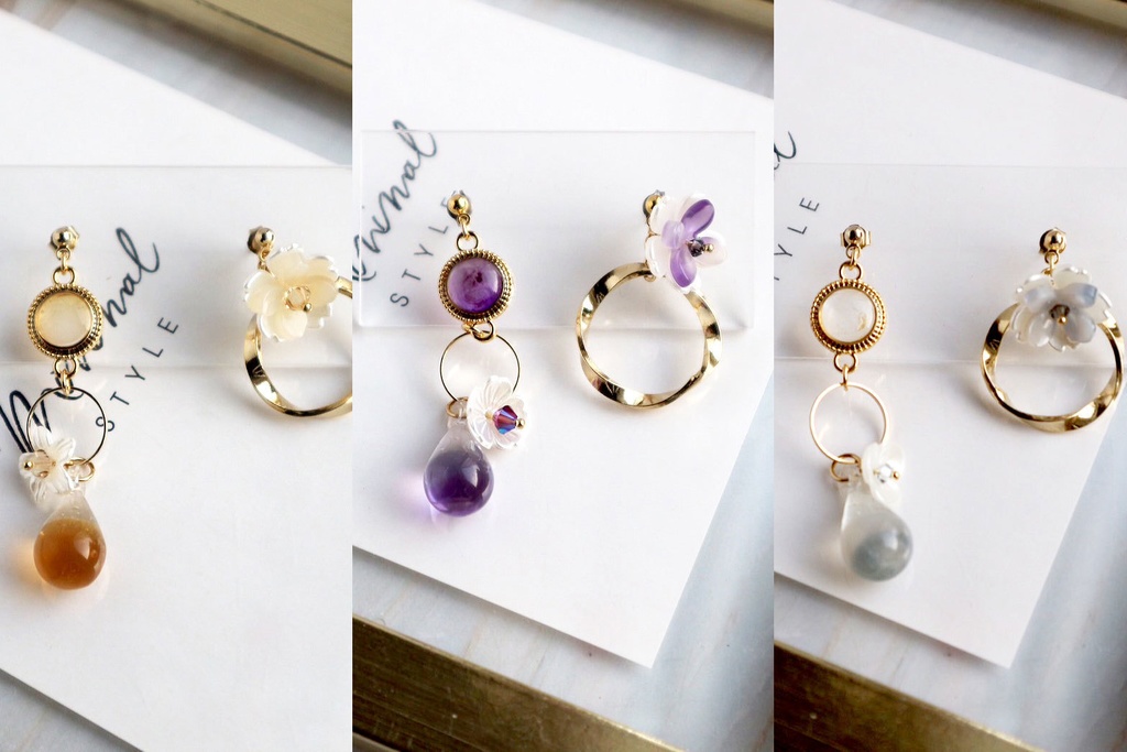 【ピアス／イヤリング】花しずく