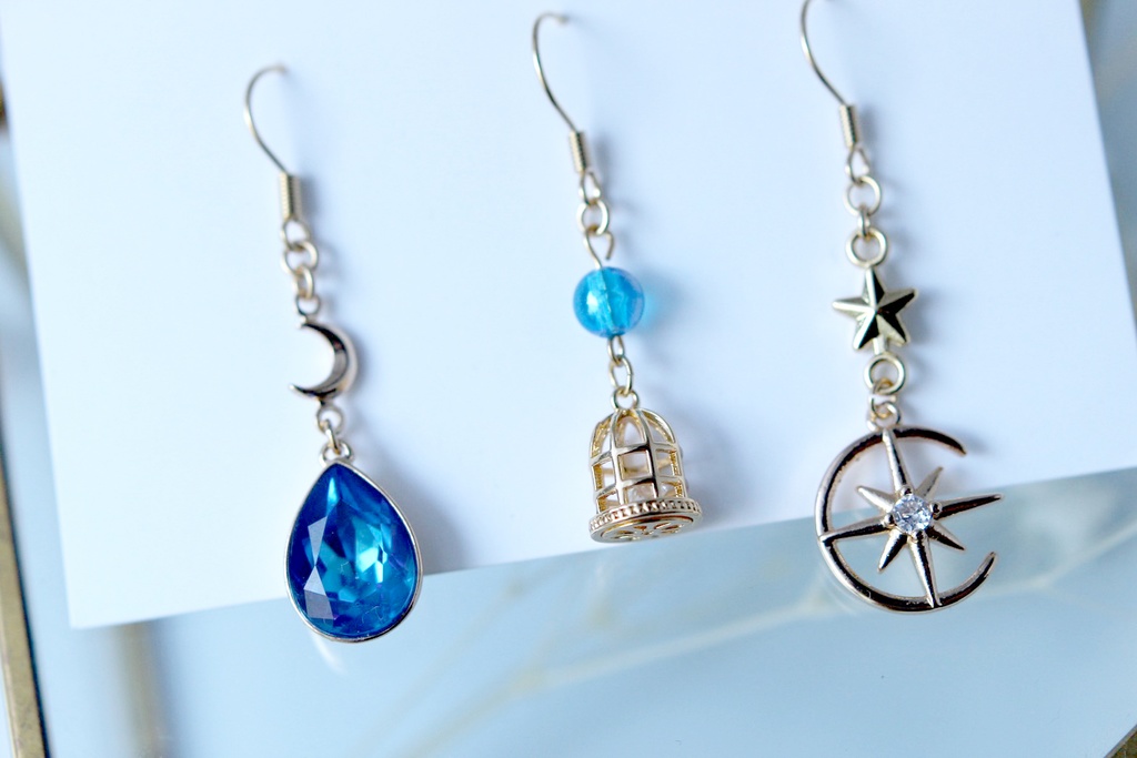 【ピアス】夜の中、鳥籠