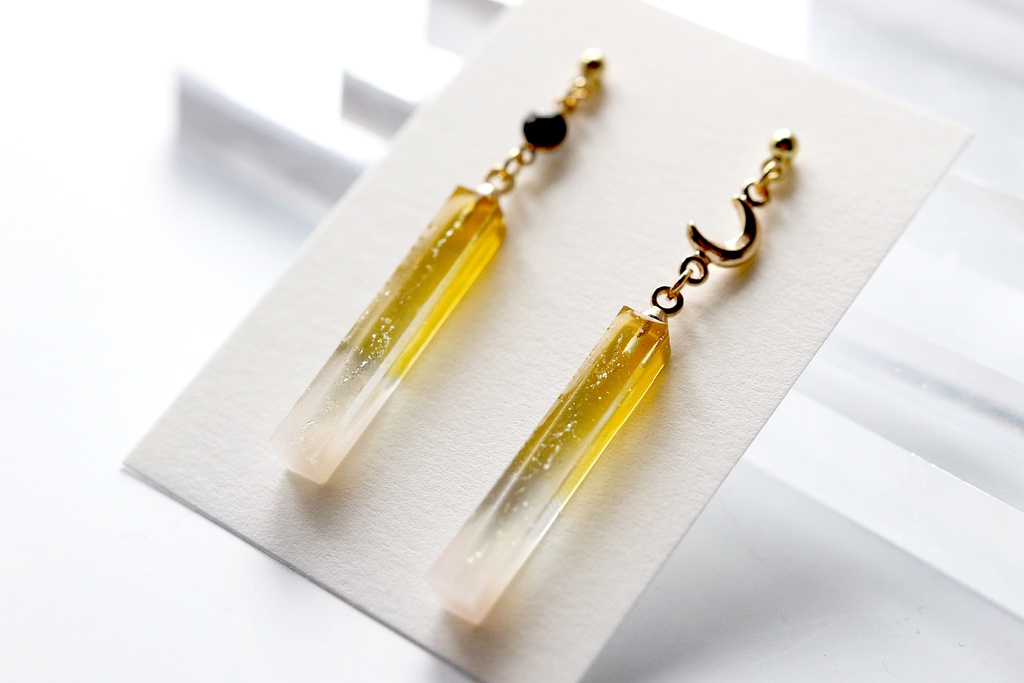 【ピアス】stickシリーズ　月夜の輝き