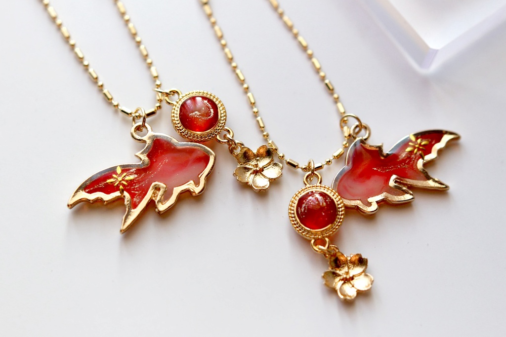 【キーホルダー】花火と金魚