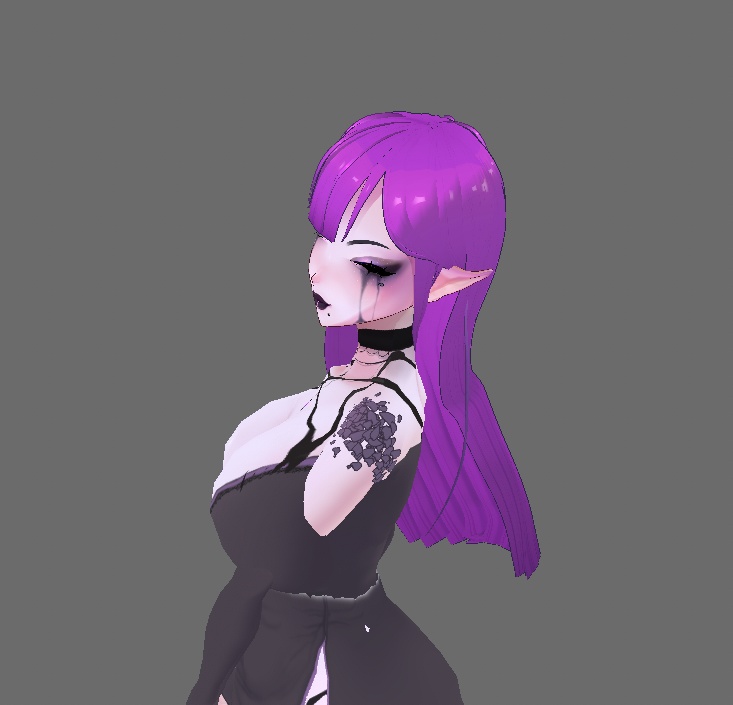 ✧【Vroid】ヘアプリセット ✧ Vroid straight hair with bangs 前髪のあるストレートヘア ✧