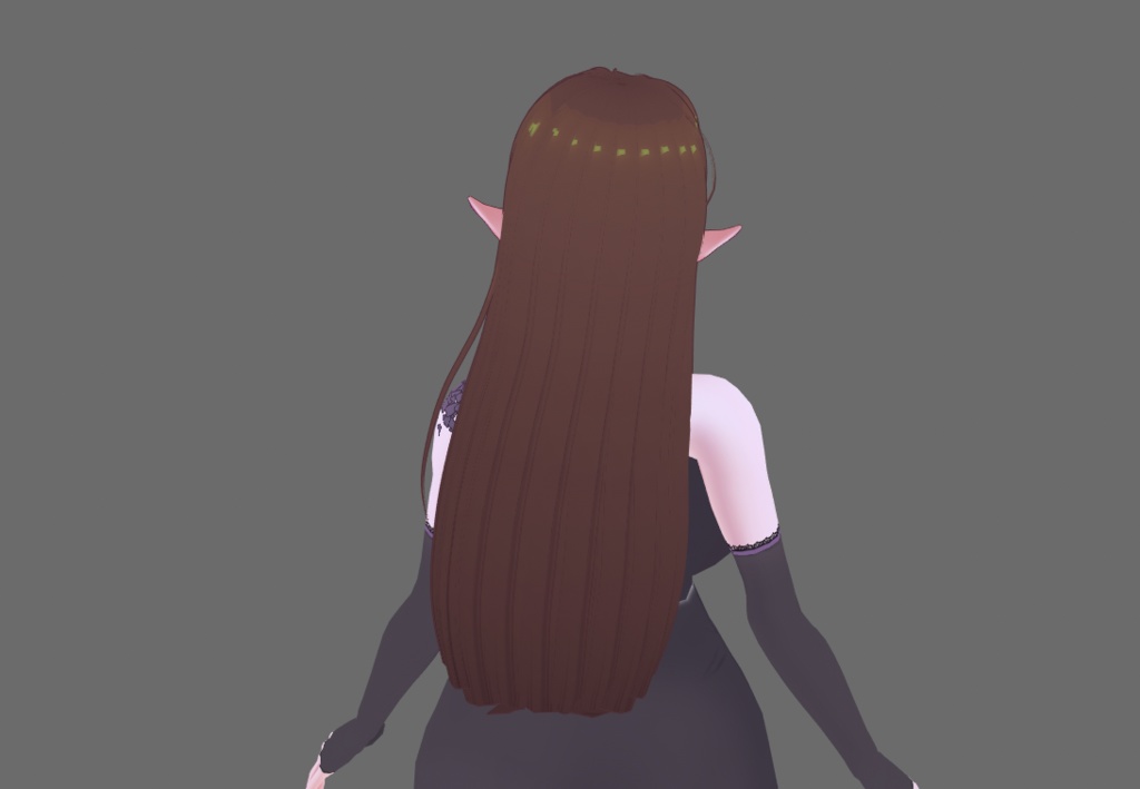 ✧【Vroid】ヘアプリセット ✧ Vroid straight hair with bangs 前髪のあるストレートヘア ✧