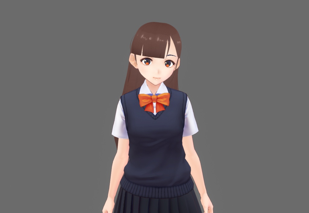 ✧【Vroid】ヘアプリセット ✧ Vroid straight hair with bangs 前髪のあるストレートヘア ✧