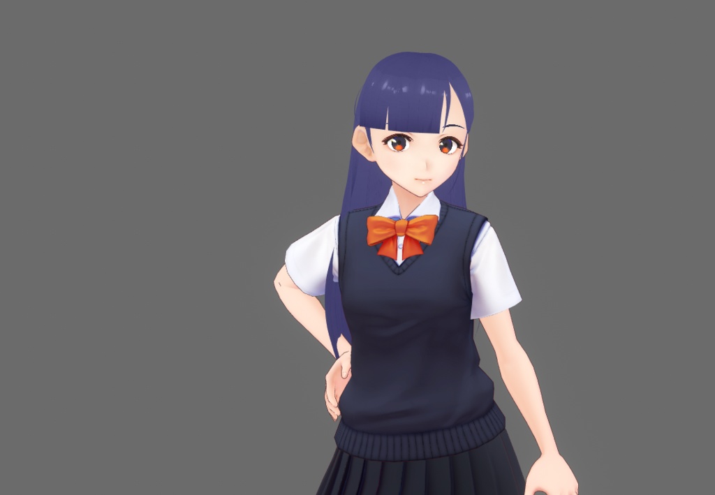 ✧【Vroid】ヘアプリセット ✧ Vroid straight hair with bangs 前髪のあるストレートヘア ✧