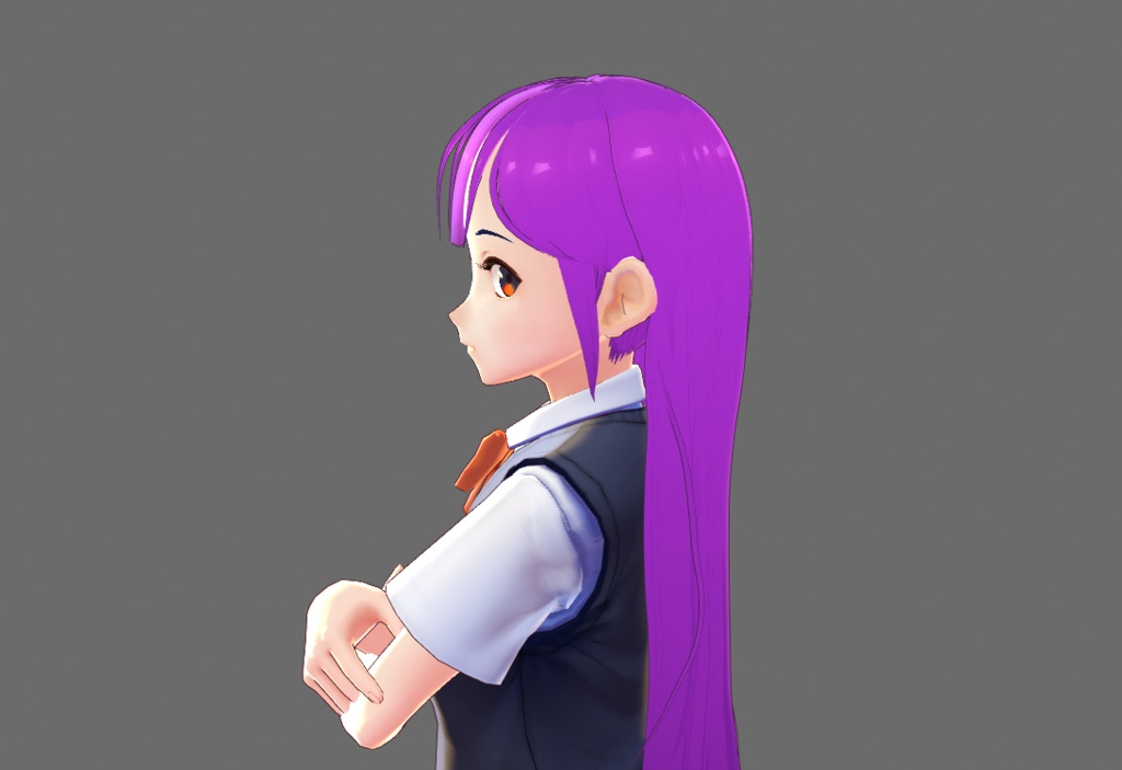 ✧【Vroid】ヘアプリセット ✧ Vroid straight hair with bangs 前髪のあるストレートヘア ✧