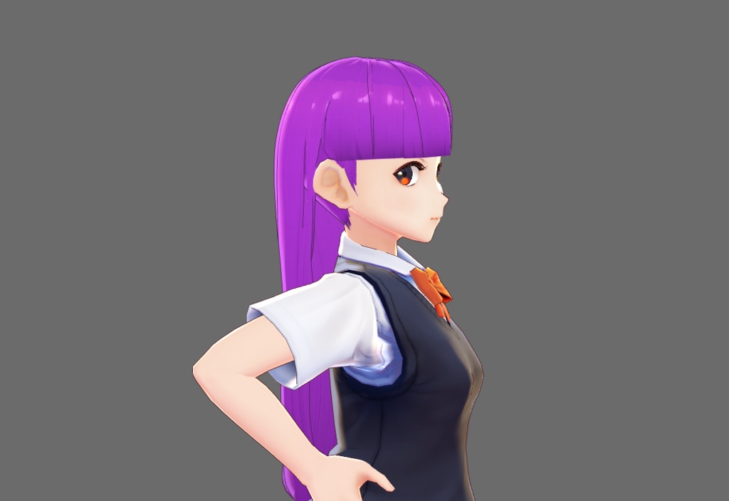 ✧【Vroid】ヘアプリセット ✧ Vroid straight hair with bangs 前髪のあるストレートヘア ✧