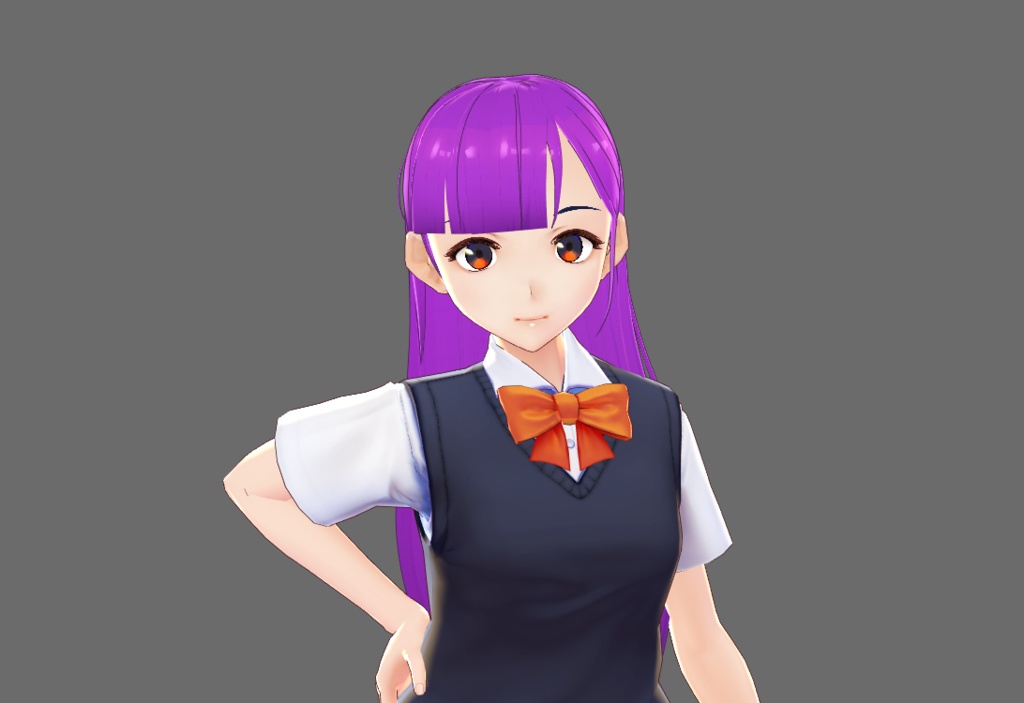 ✧【Vroid】ヘアプリセット ✧ Vroid straight hair with bangs 前髪のあるストレートヘア ✧