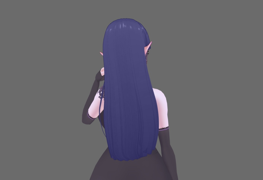 ✧【Vroid】ヘアプリセット ✧ Vroid straight hair with bangs 前髪のあるストレートヘア ✧