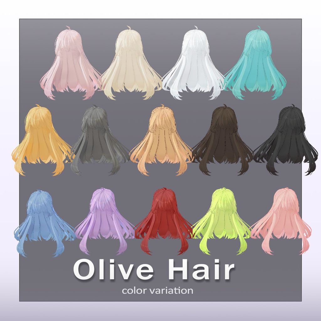 【髪型】Olive Hair Remake【10アバター対応】