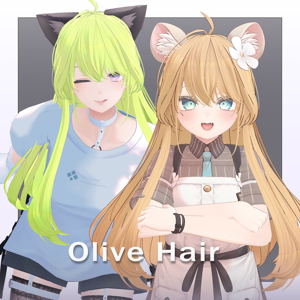 【髪型】Olive Hair Remake【10アバター対応】