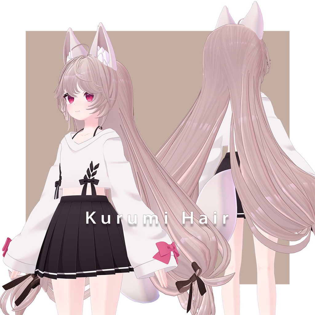 【髪型】Kurumi Hair【10アバター対応】
