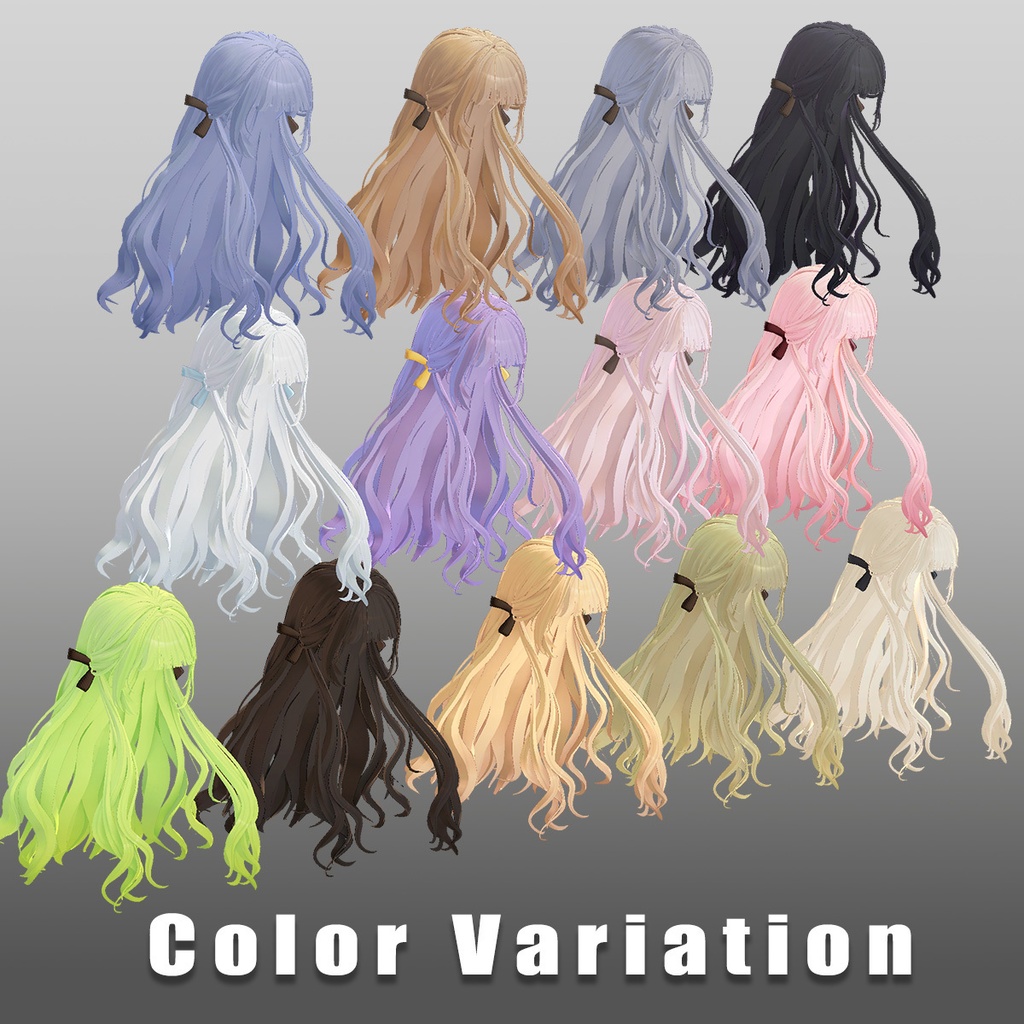 【髪型】Azalea Hair【7アバター対応】