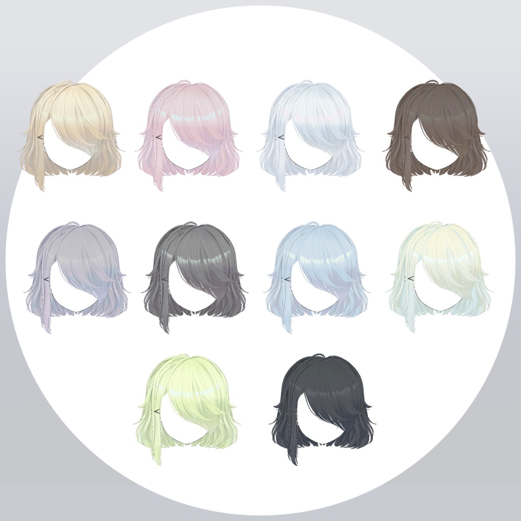 【髪型Hair】Oracle Veil【8アバター対応】