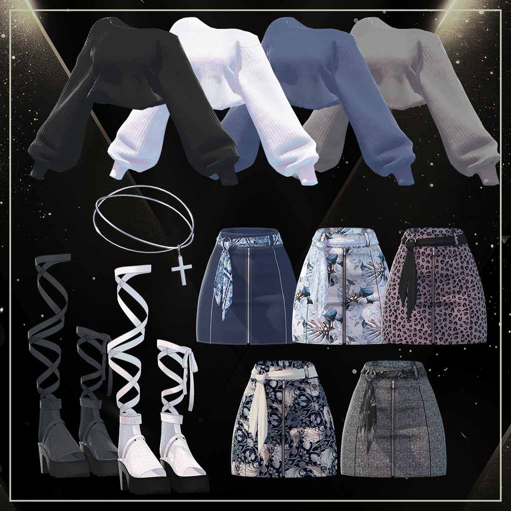 【VRC衣装】Casual Curve【9アバター対応】