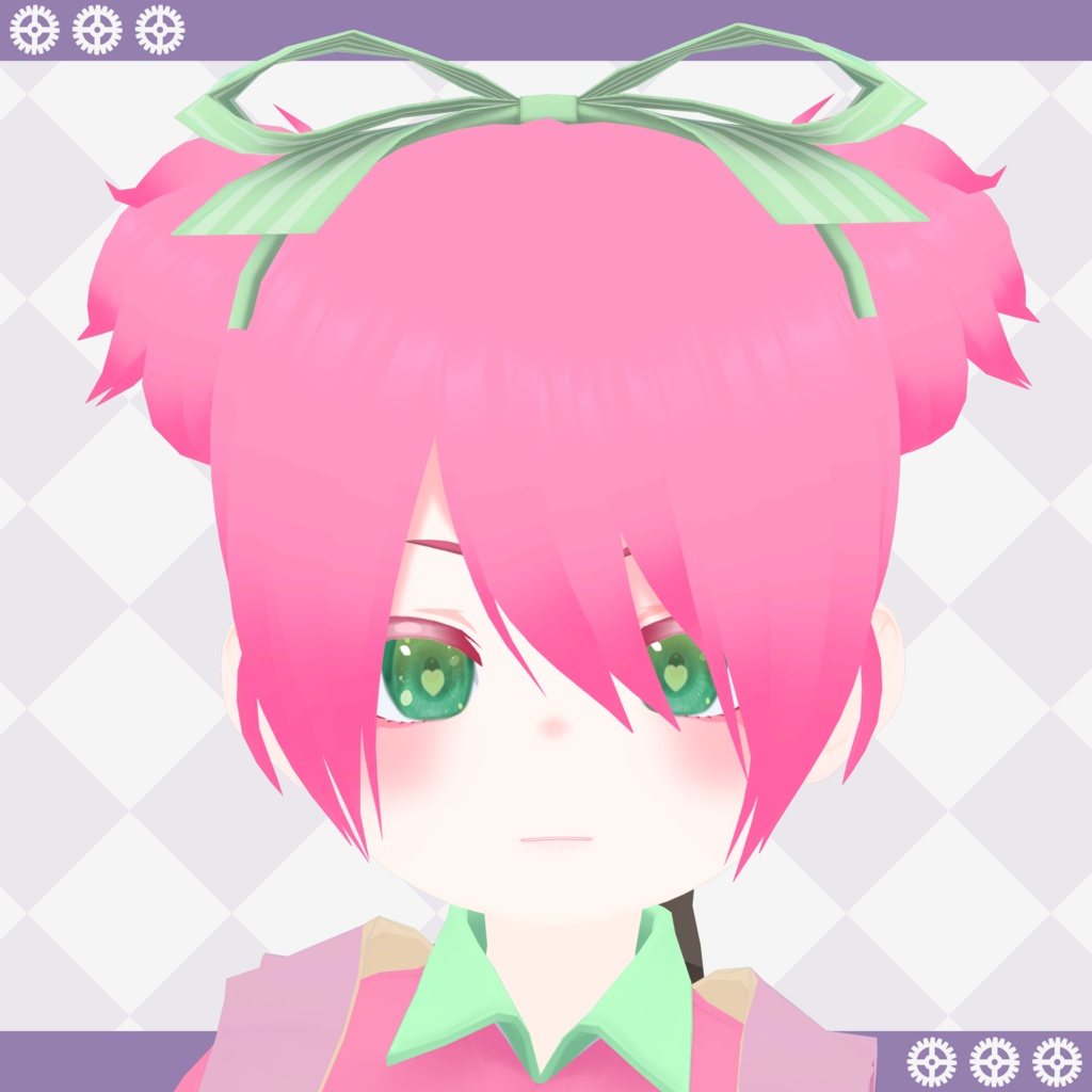 オリジナル3Dモデル「ぴんくちゃん」