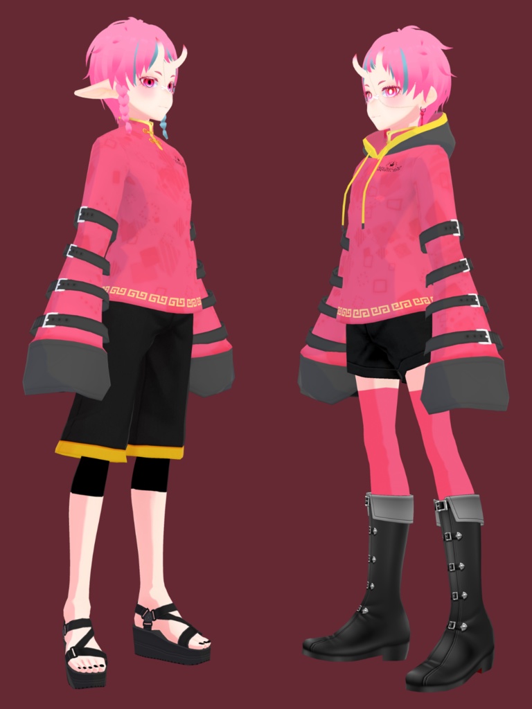 【無料あり】オリジナル3Dモデル「オニノコさん」