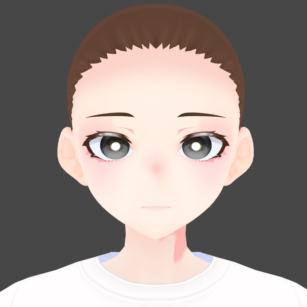 れぷりかどーるアバター向けモデル風素体用vroidデータ