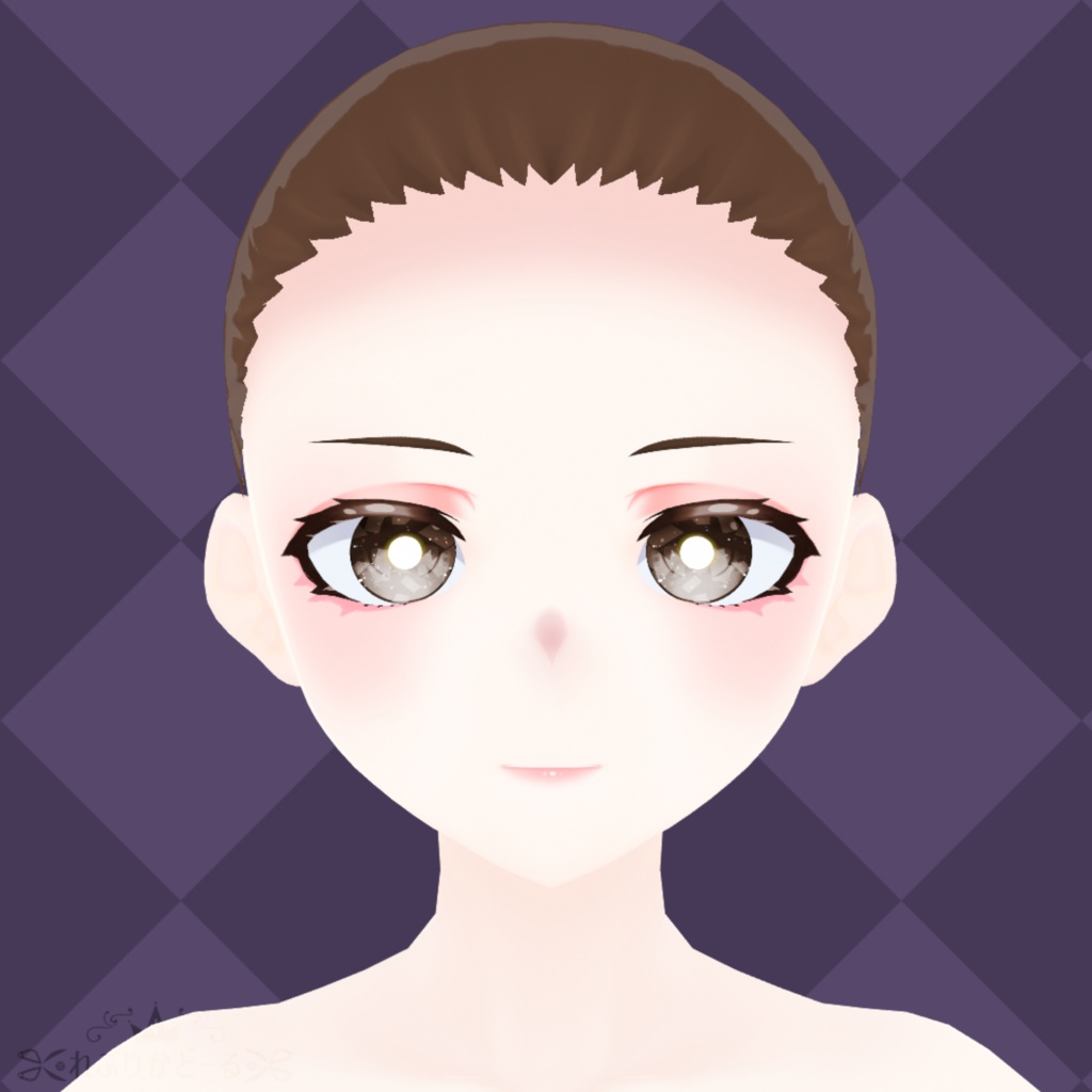 れぷりかどーるアバター向けモデル風素体用vroidデータ