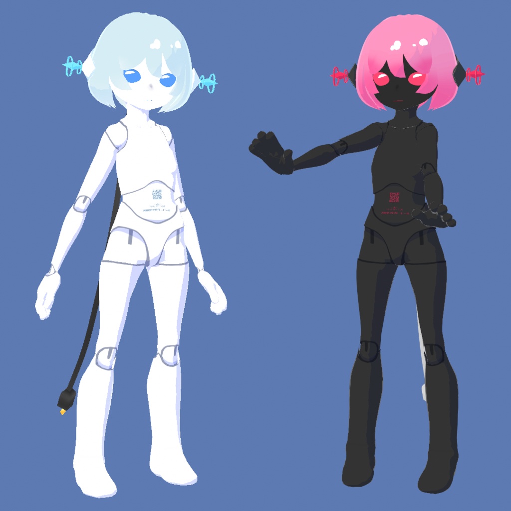 【無料あり】オリジナル3Dモデル「汎用型アバタードール零改」