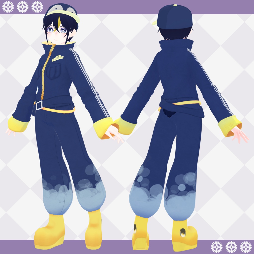 【無料あり】オリジナル3Dモデル「ぺんぎんさん」