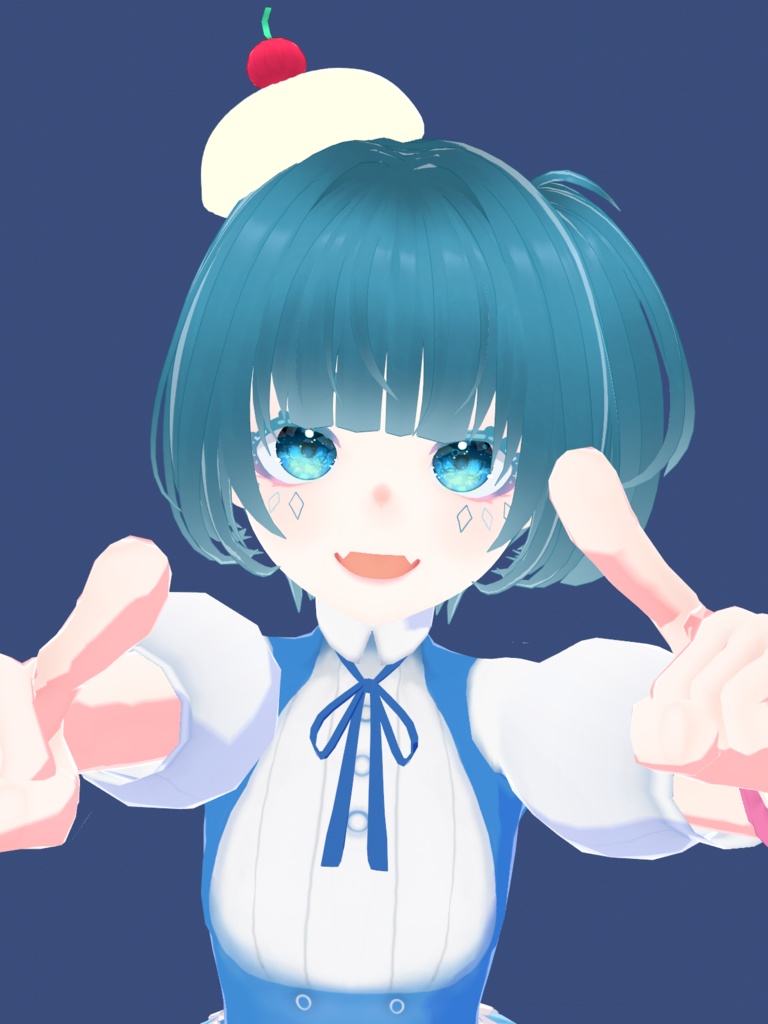 アバター向けVRMモデル「深海ソーダフロートちゃん」+衣装