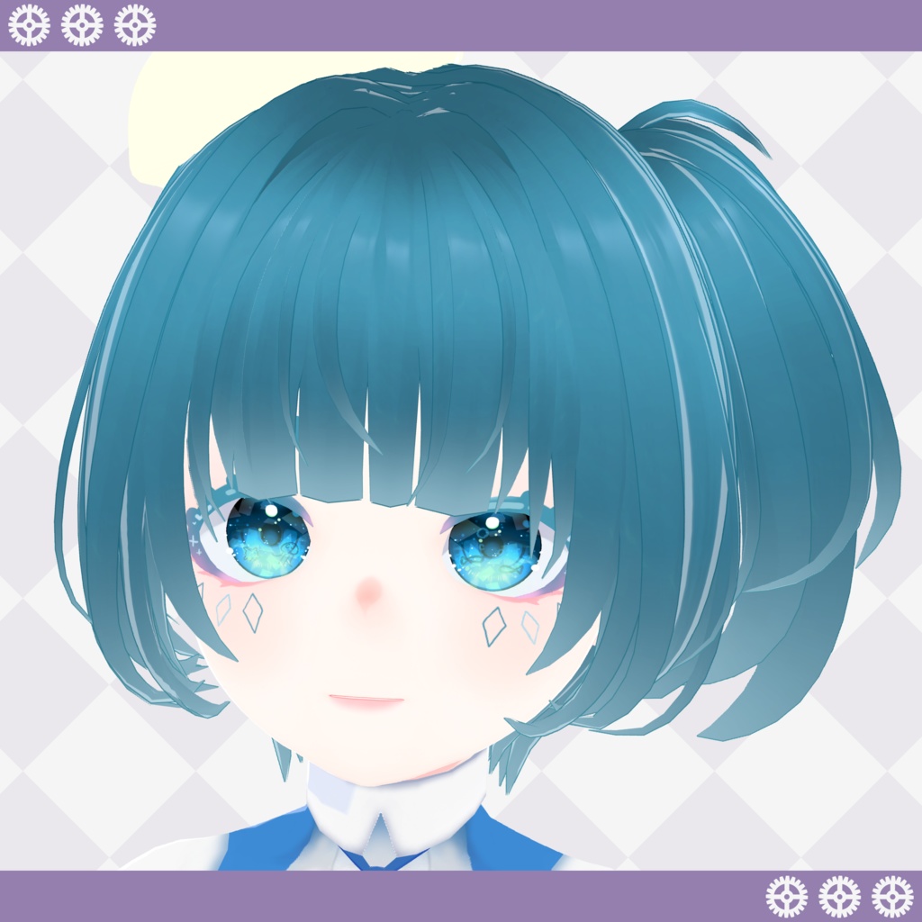 アバター向けVRMモデル「深海ソーダフロートちゃん」+衣装