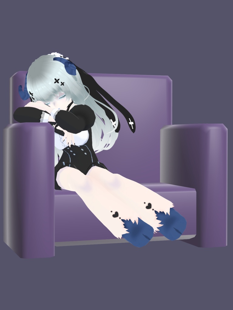 【無料あり】オリジナル3Dモデル「ひつじさん」+衣装