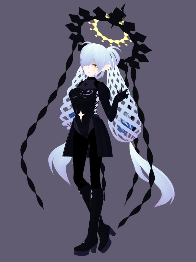 【無料あり】オリジナル3Dモデル「レディ・ランタン」+衣装