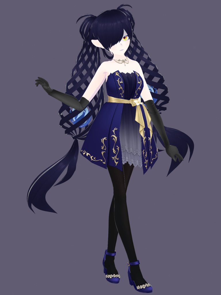 【無料あり】オリジナル3Dモデル「レディ・ランタン」+衣装