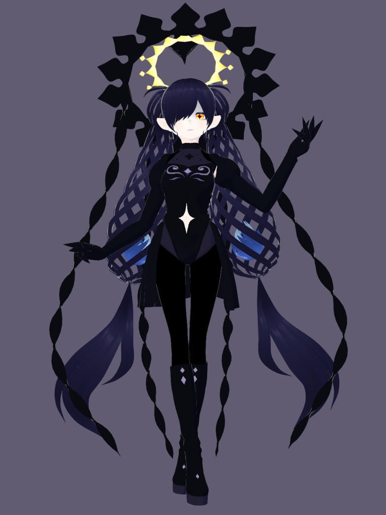 【無料あり】オリジナル3Dモデル「レディ・ランタン」+衣装