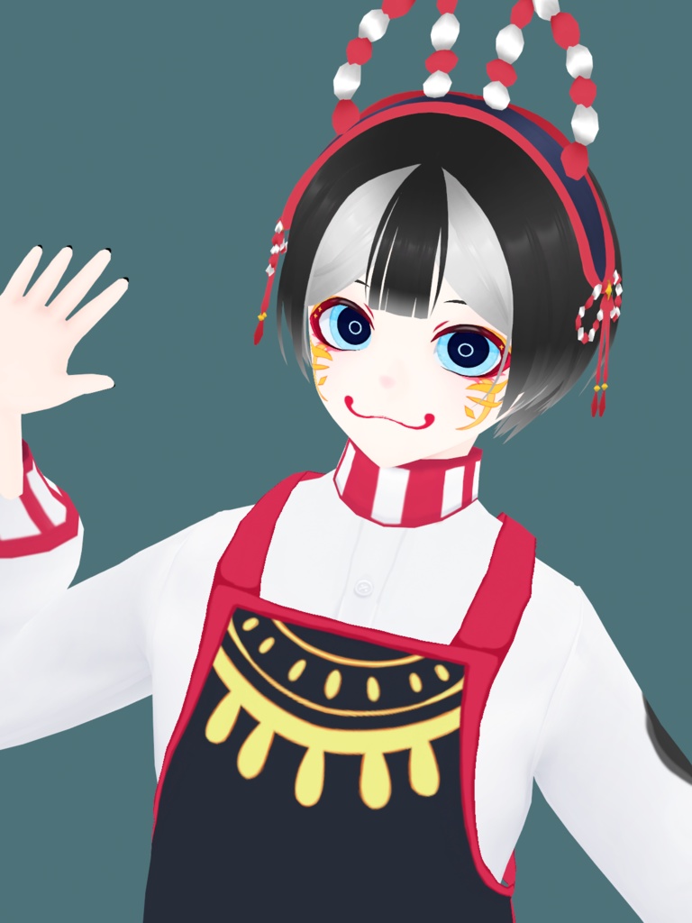 【無料あり】オリジナル3Dモデル「ハリコノワンコ」+衣装