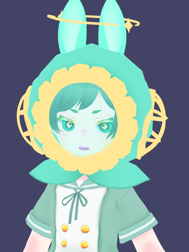 オリジナル3Dモデル「潜水帽ちゃん」+衣装