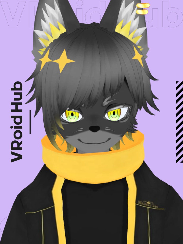 オリジナル3Dモデル「ケモノくんV2」+衣装