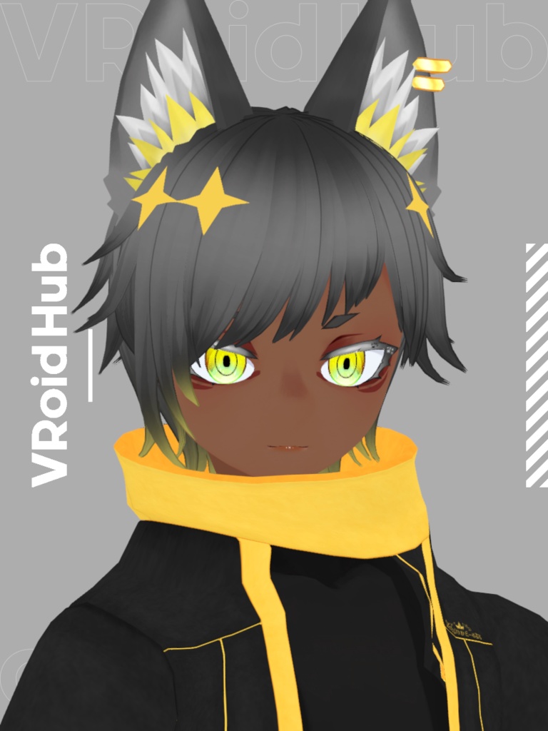 オリジナル3Dモデル「ケモノくんV2」+衣装