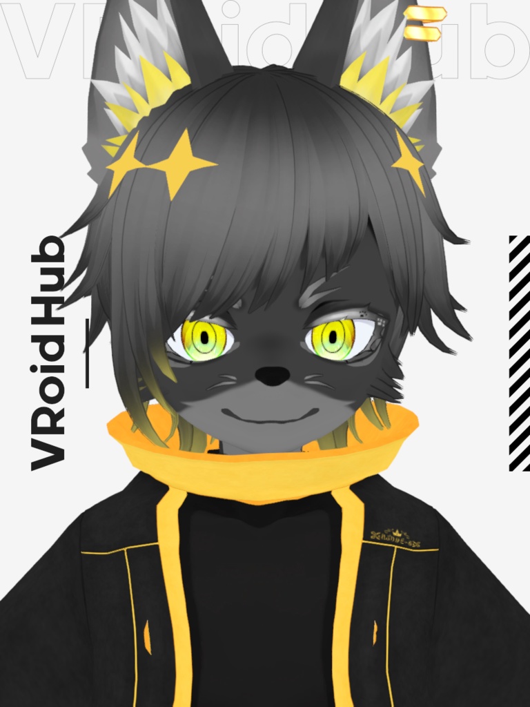 オリジナル3Dモデル「ケモノくんV2」+衣装