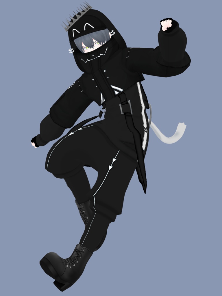 オリジナル3Dモデル「クロネコくん」+衣装