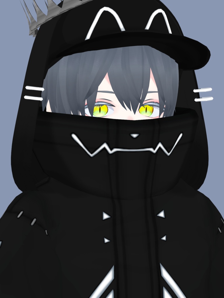 オリジナル3Dモデル「クロネコくん」+衣装