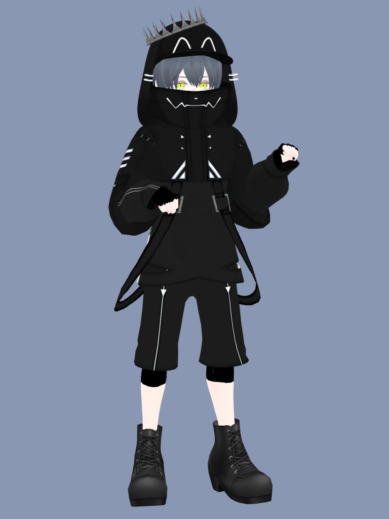 オリジナル3Dモデル「クロネコくん」+衣装