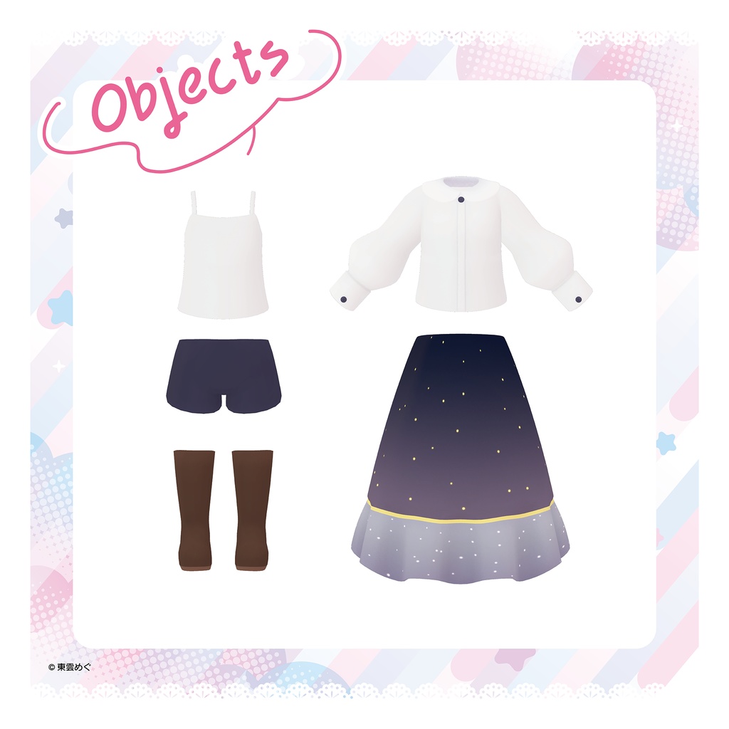 【VRC向けオリジナル3Dモデル】ちびめぐさん