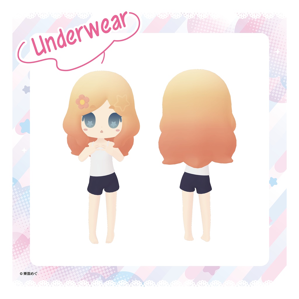 【VRC向けオリジナル3Dモデル】ちびめぐさん