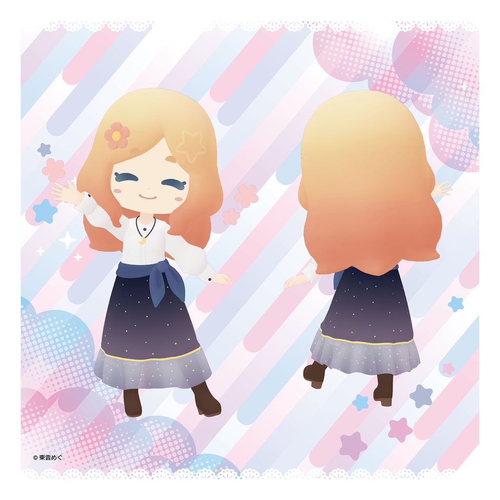 【VRC向けオリジナル3Dモデル】ちびめぐさん