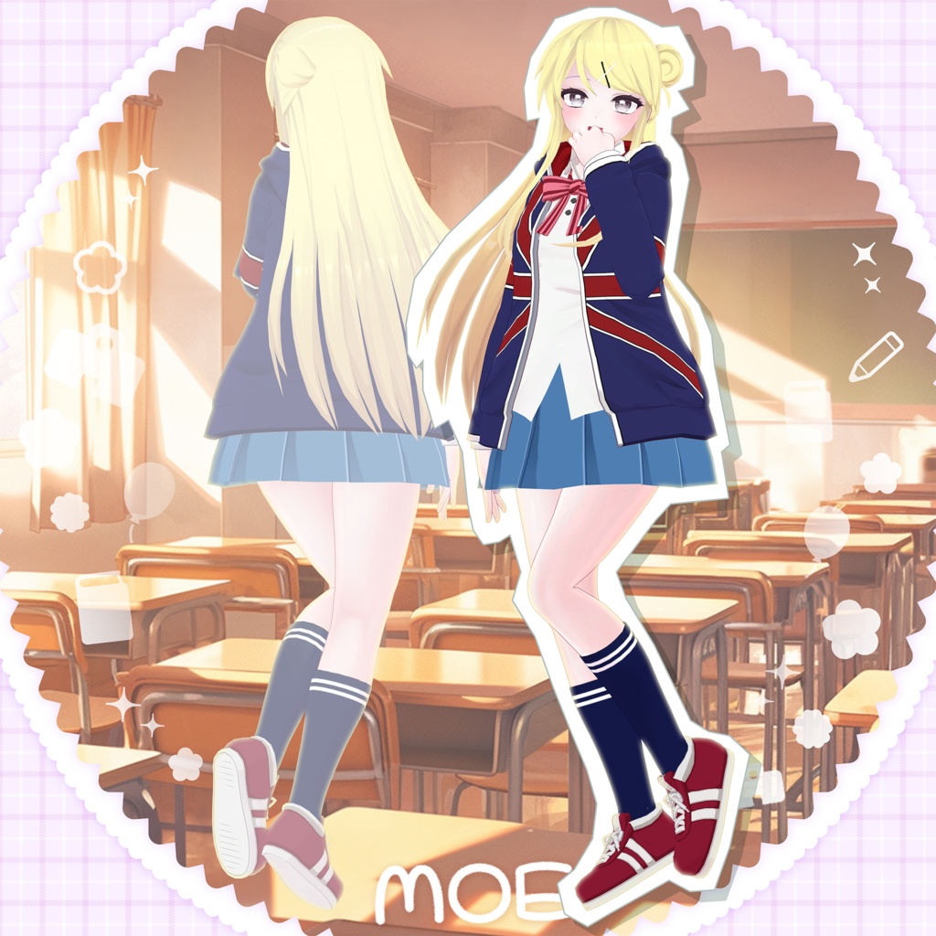 「九条 カレン」髪型・衣装セット(劇場版 きんいろモザイク Thank You!!)