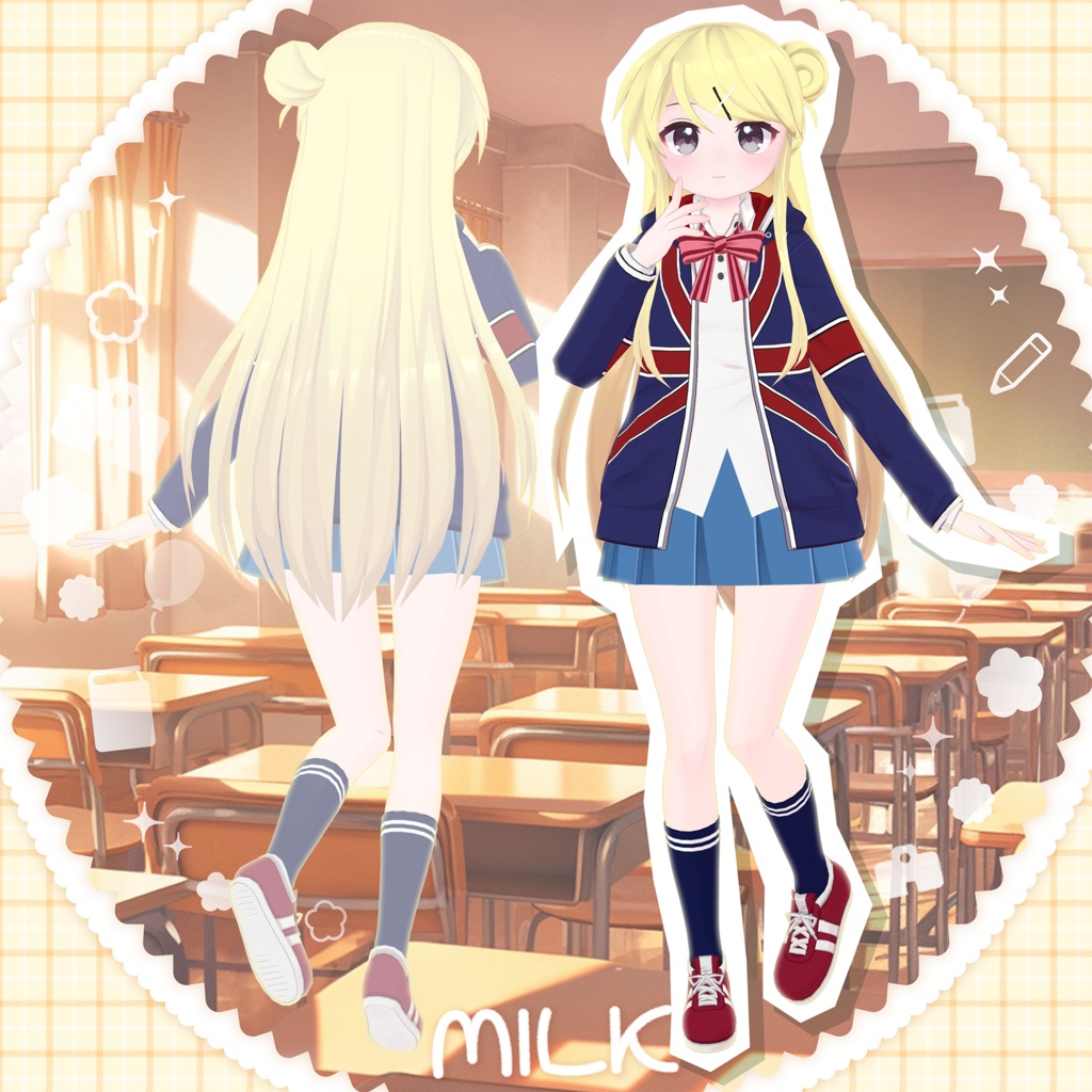 「九条 カレン」髪型・衣装セット(劇場版 きんいろモザイク Thank You!!)