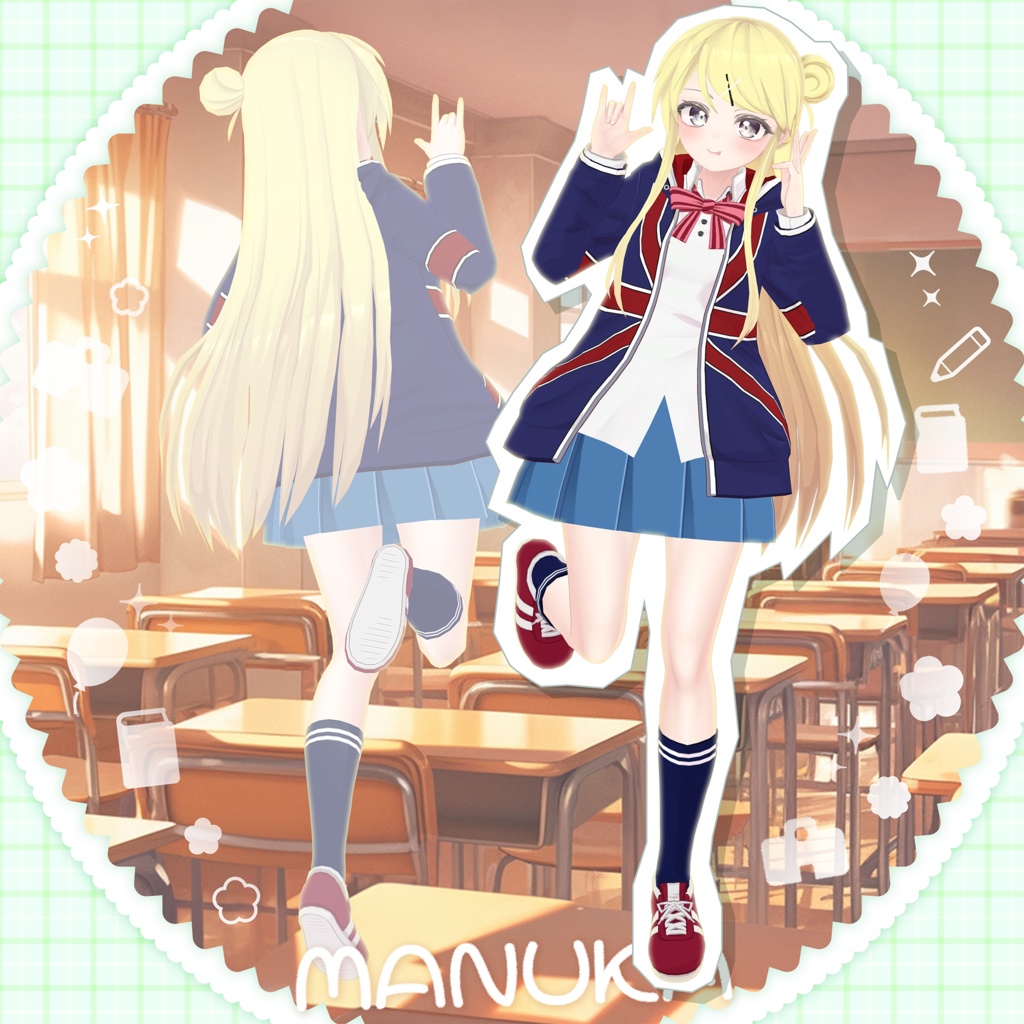 「九条 カレン」髪型・衣装セット(劇場版 きんいろモザイク Thank You!!)