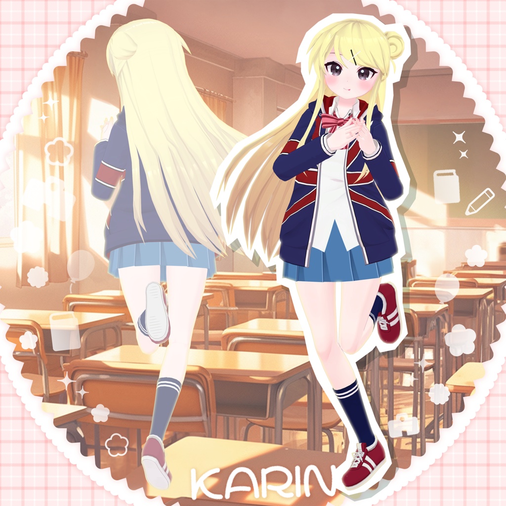 「九条 カレン」髪型・衣装セット(劇場版 きんいろモザイク Thank You!!)